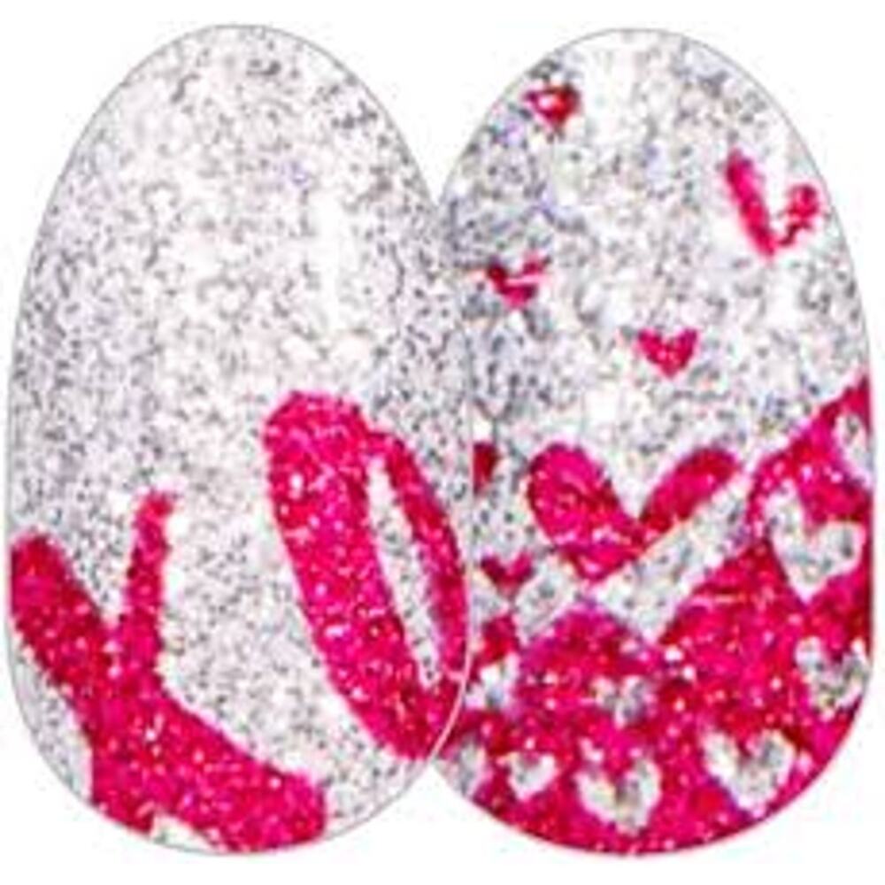 Color Street Nail Polish Strips Downtown Romance Rare Silver Glitter
